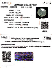 3.15/CT Natural Ceylonese Pukhraj with Govt Lab Certificate-(4551)